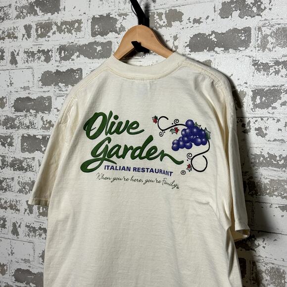 Vintage Olive Garden Shirt Size XXL 90s Promo Tee - Picture 4 of 6